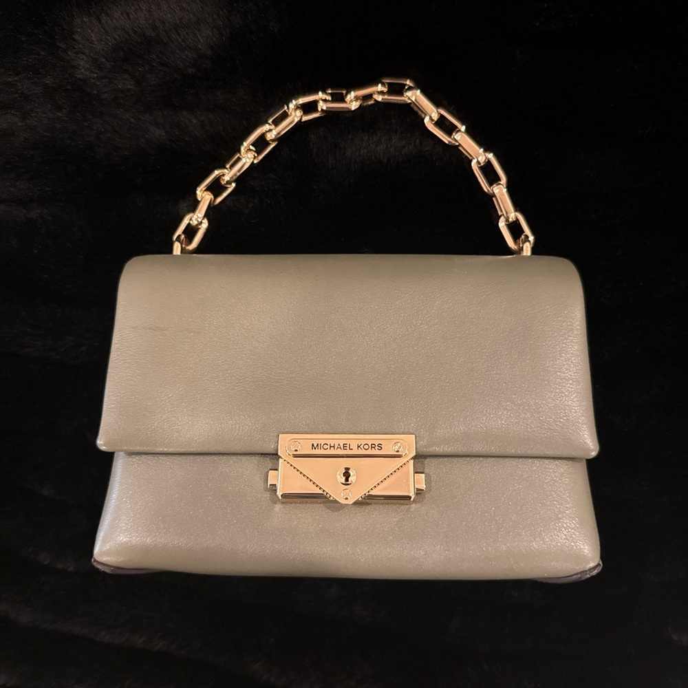 Michael Kors Olive Green Clutch